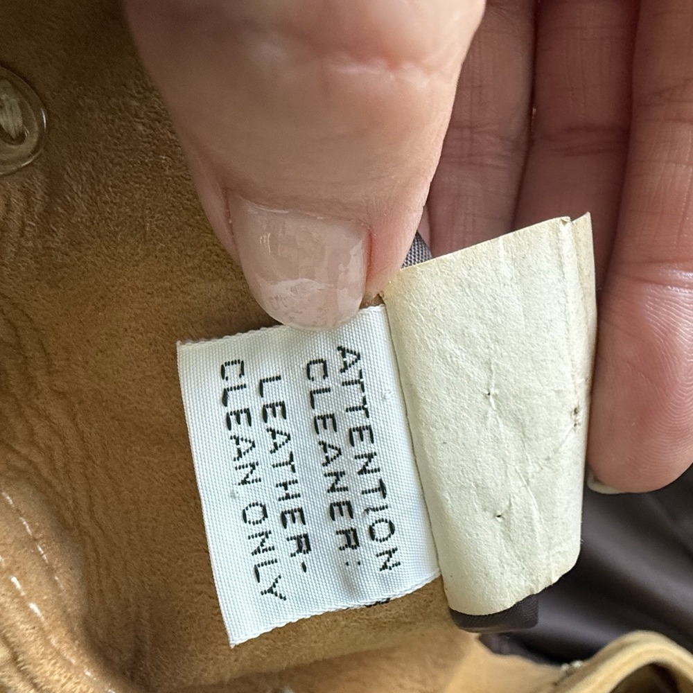 Vintage New England Sportswear Suede Leather Jacket Women's 10 Tan Coat F/W - Picture 8 of 10